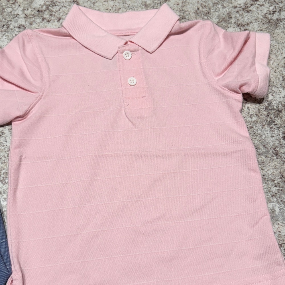 Tommy Bahama Kids Polo Shirts in Mint, Blue, and Pink - Picture 5 of 6